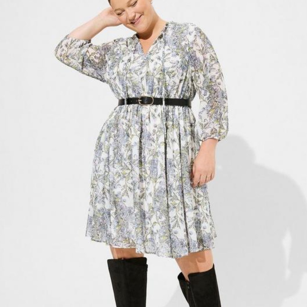 TORRID | Mini Clip Dot Front Keyhole Dress